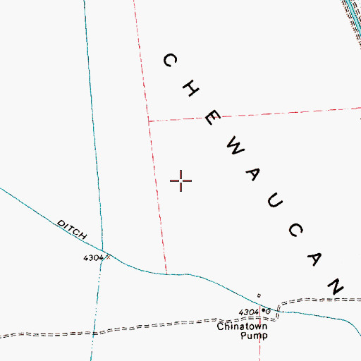 Topographic Map of Upper Chewaucan Marsh, OR