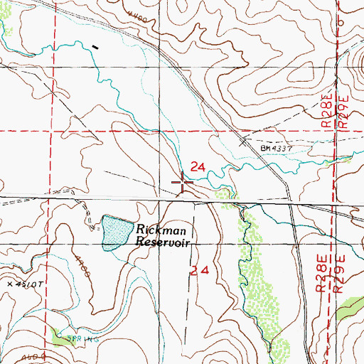 Topographic Map of Venator Creek, OR