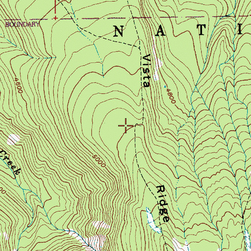 Topographic Map of Vista Ridge, OR