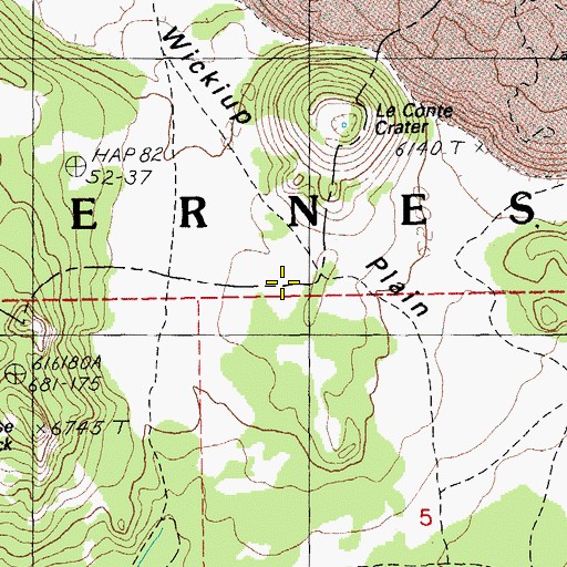 Topographic Map of Wickiup Plain, OR