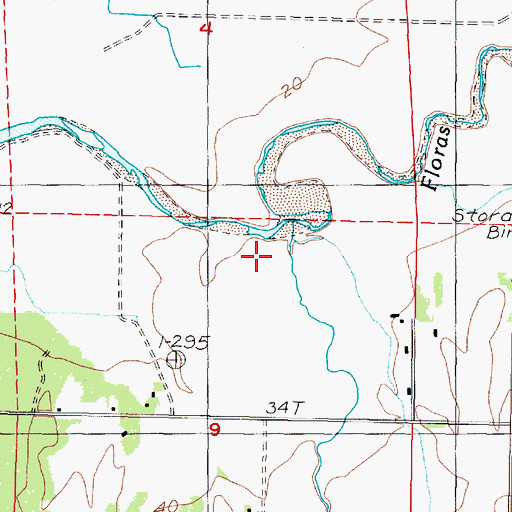 Topographic Map of Willow Creek, OR