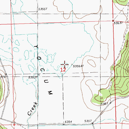 Topographic Map of Yocum Valley, OR