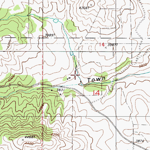Topographic Map of Baldy Gulch, OR