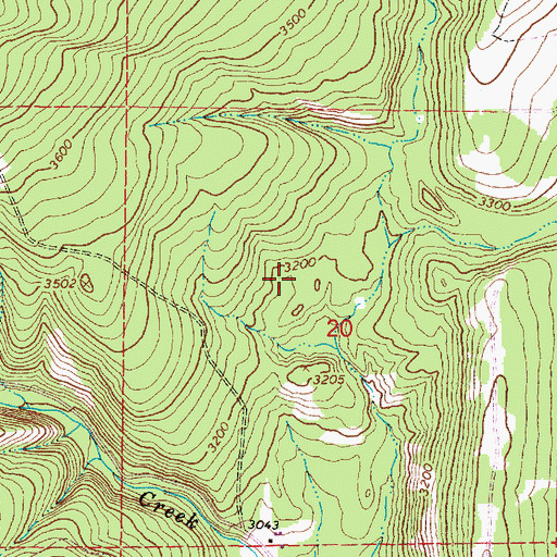 Topographic Map of Galloway Meadows, OR