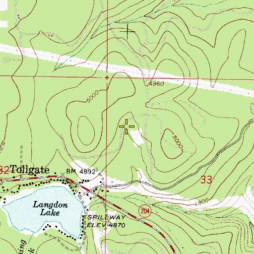 Topographic Map of Lodgepole Spring, OR
