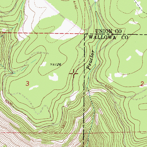 Topographic Map of Tin Can Spring, OR