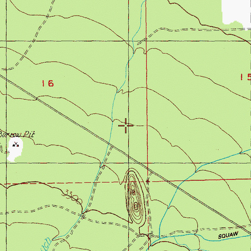 Topographic Map of Reed Ditch, OR