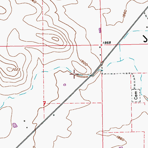 Topographic Map of Wapinitia Canal, OR