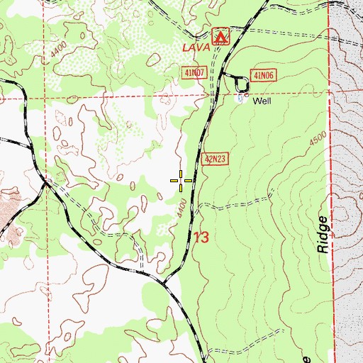 Topographic Map of Chuckwagon Spring, OR