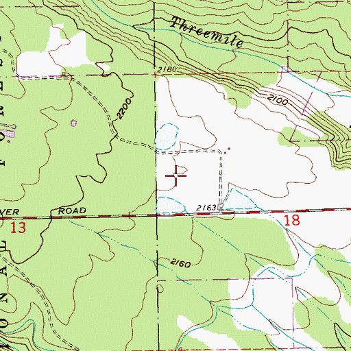 Topographic Map of Cody Ponds, OR