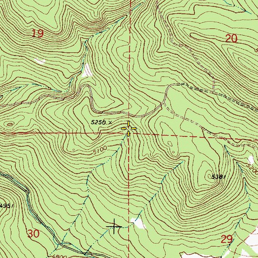 Topographic Map of Summit Spring, OR
