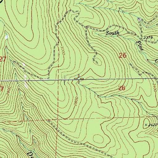 Topographic Map of Dead Point Spring, OR