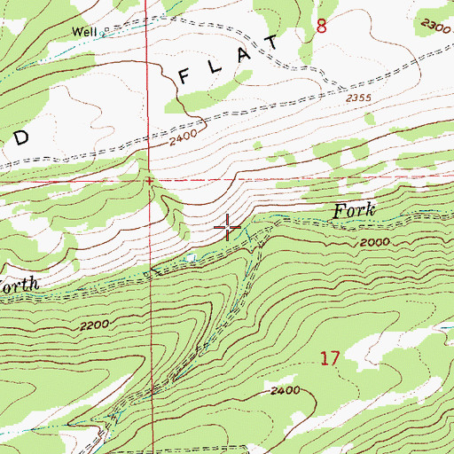 Topographic Map of Kelly Cistern, OR