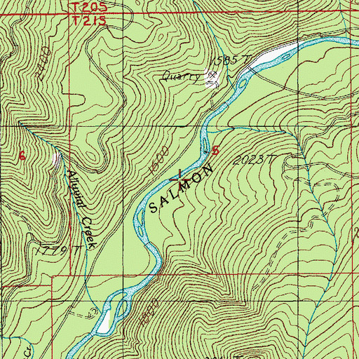 Topographic Map of Horsehead Creek, OR