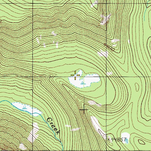 Topographic Map of Moolack Flat, OR