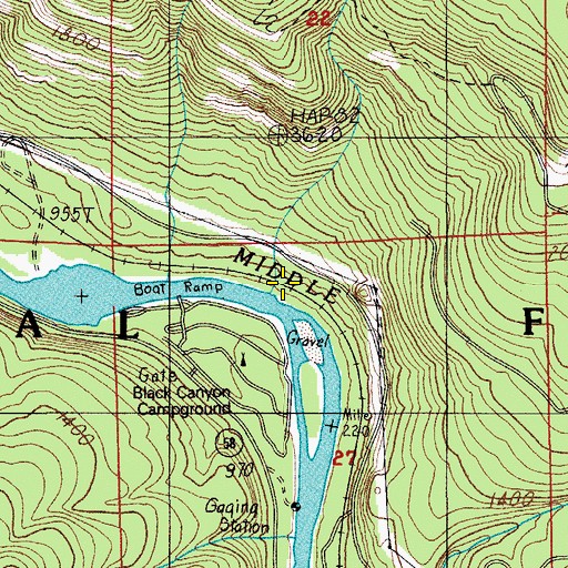 Topographic Map of Cloverpatch Creek, OR