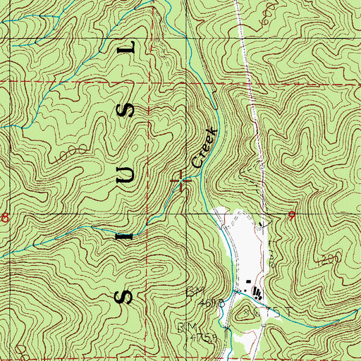 Topographic Map of Rock Creek, OR