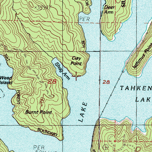 Topographic Map of Clay Point, OR