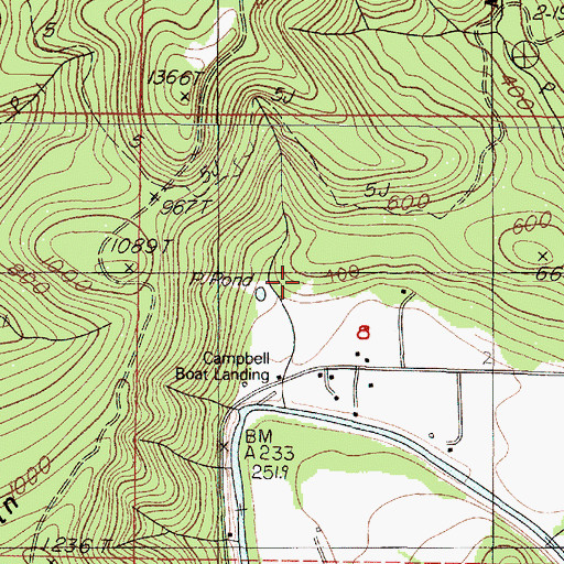 Topographic Map of Scoville Spring, OR