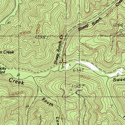 Topographic Map of Earl (historical), OR