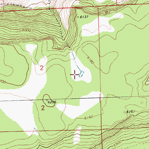 Topographic Map of Lane Reservoir Number One, OR
