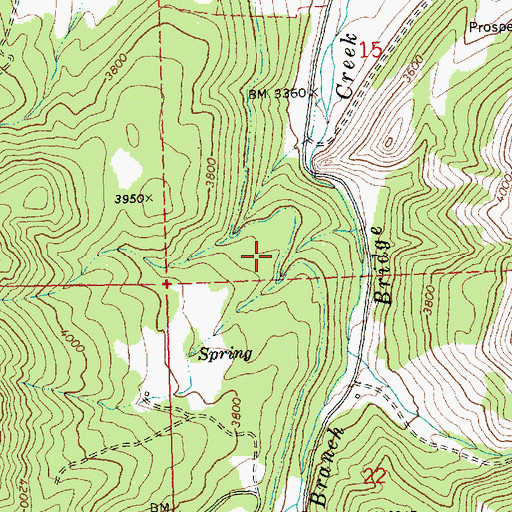 Topographic Map of Lewis Ditch, OR
