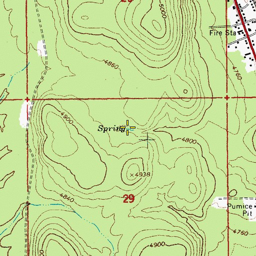 Topographic Map of Murphy Spring, OR