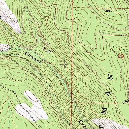 Topographic Map of Sheep Spring, OR