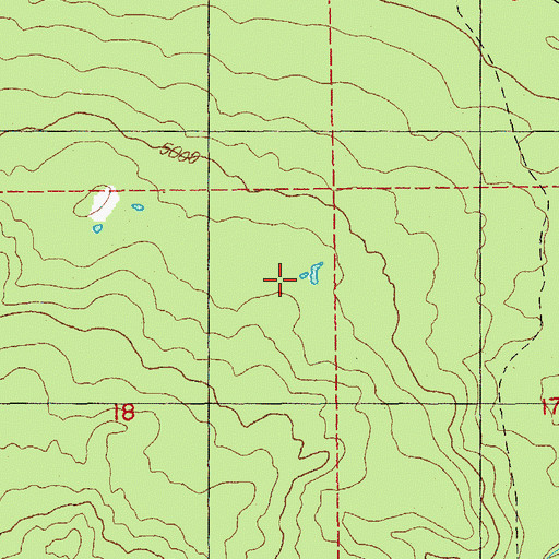 Topographic Map of Shadow Lake, OR