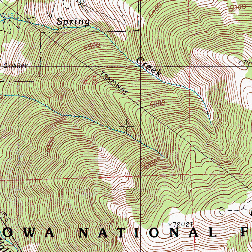 Topographic Map of Mount Howard Gondola Lift, OR