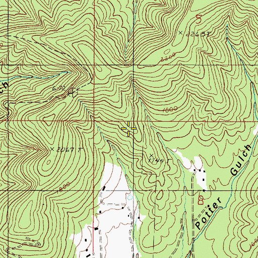 Topographic Map of Bonham Spring, OR