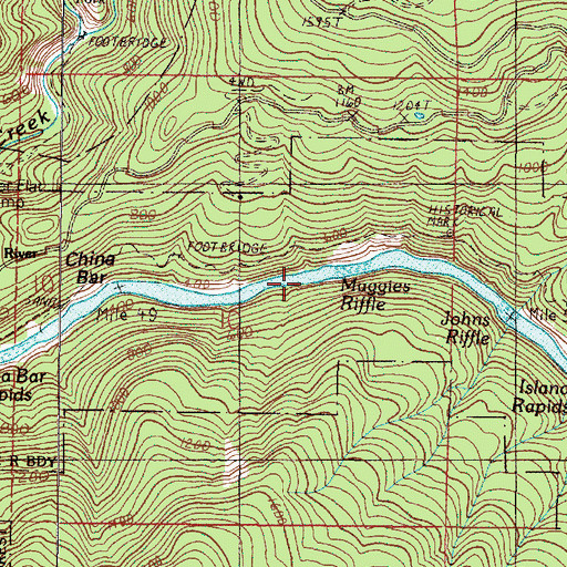 Topographic Map of Venner Creek, OR