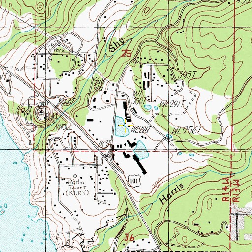 Topographic Map of Gray Flat, OR