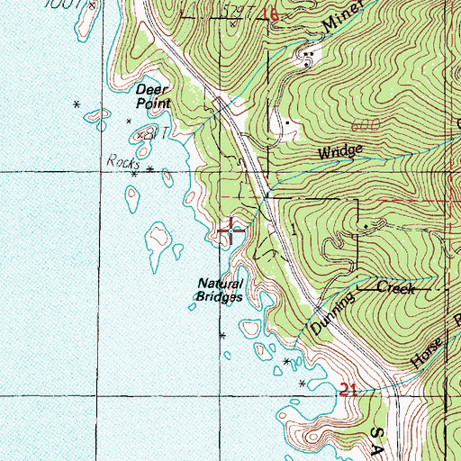 Topographic Map of Seal Cove, OR