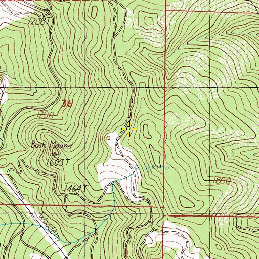 Topographic Map of Big Alder Spring, OR