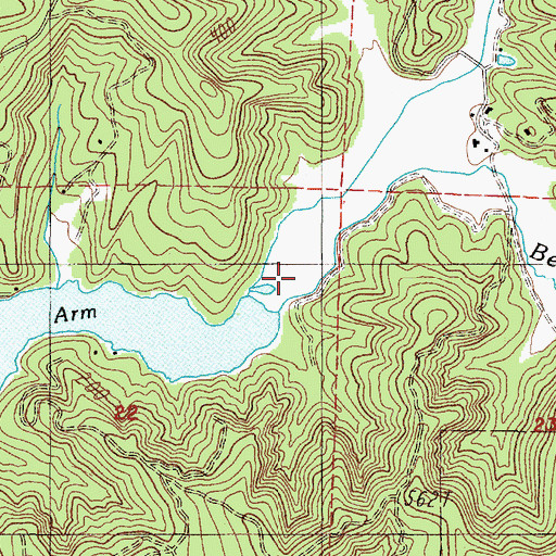 Topographic Map of Copple Creek, OR