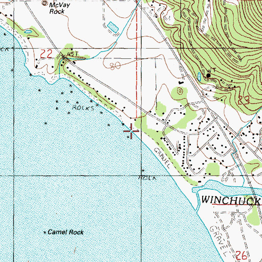Topographic Map of Cooley Creek, OR