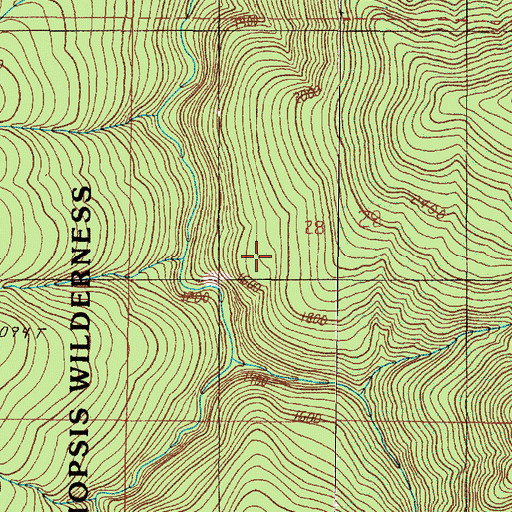 Topographic Map of Submarine Hole, OR