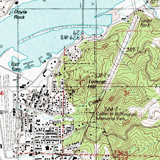 Topographic Map of Tomcat Hill, OR