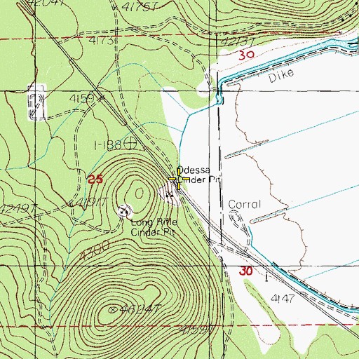 Topographic Map of Wampler Spring, OR