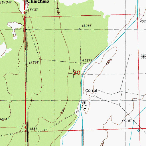 Topographic Map of Yamsay Land and Cattle Company Ditch, OR