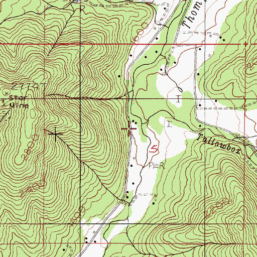 Topographic Map of Tallowbox Creek, OR
