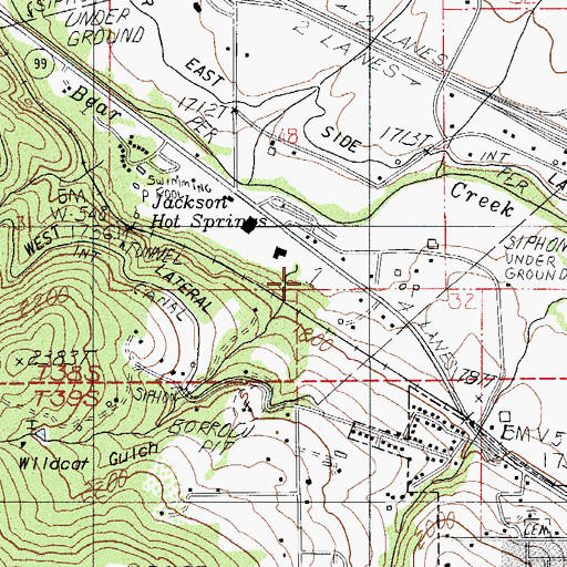 Topographic Map of Wildcat Gulch, OR