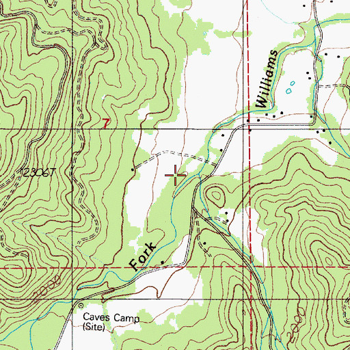 Topographic Map of Elder Gulch, OR