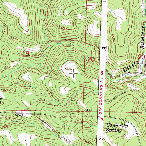 Topographic Map of Ochoco National Forest, OR