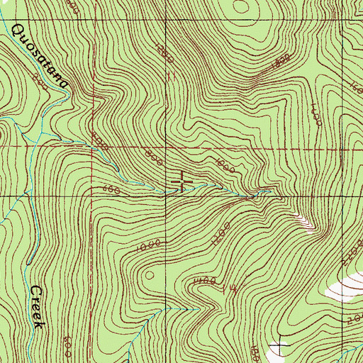 Topographic Map of Curry County, OR