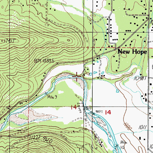 Topographic Map of Stringer Creek, OR
