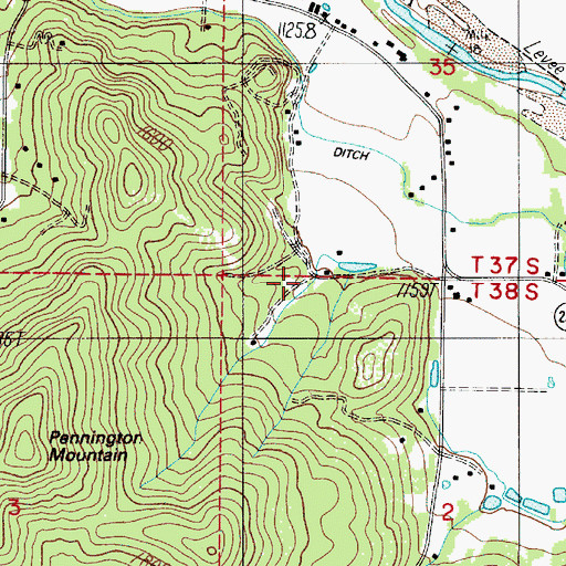 Topographic Map of Maple Gulch, OR