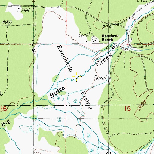 Topographic Map of Mud Spring, OR
