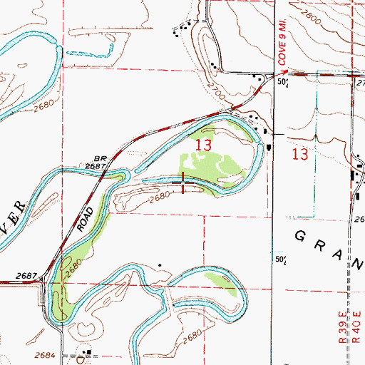Topographic Map of Grays Slough Reservoir, OR